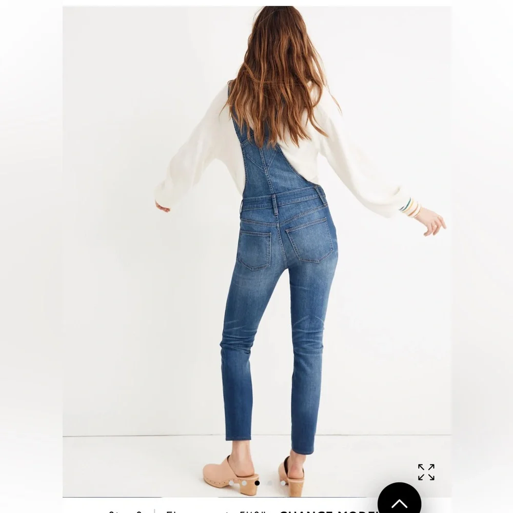 Madewell Skinny Overalls in Jansing Wash - Picture 3 of 9